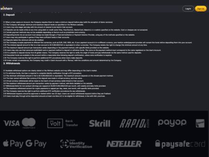 Erlebe die Vielfalt von Winhero Deutschland mit echten Freispielen und in Germany